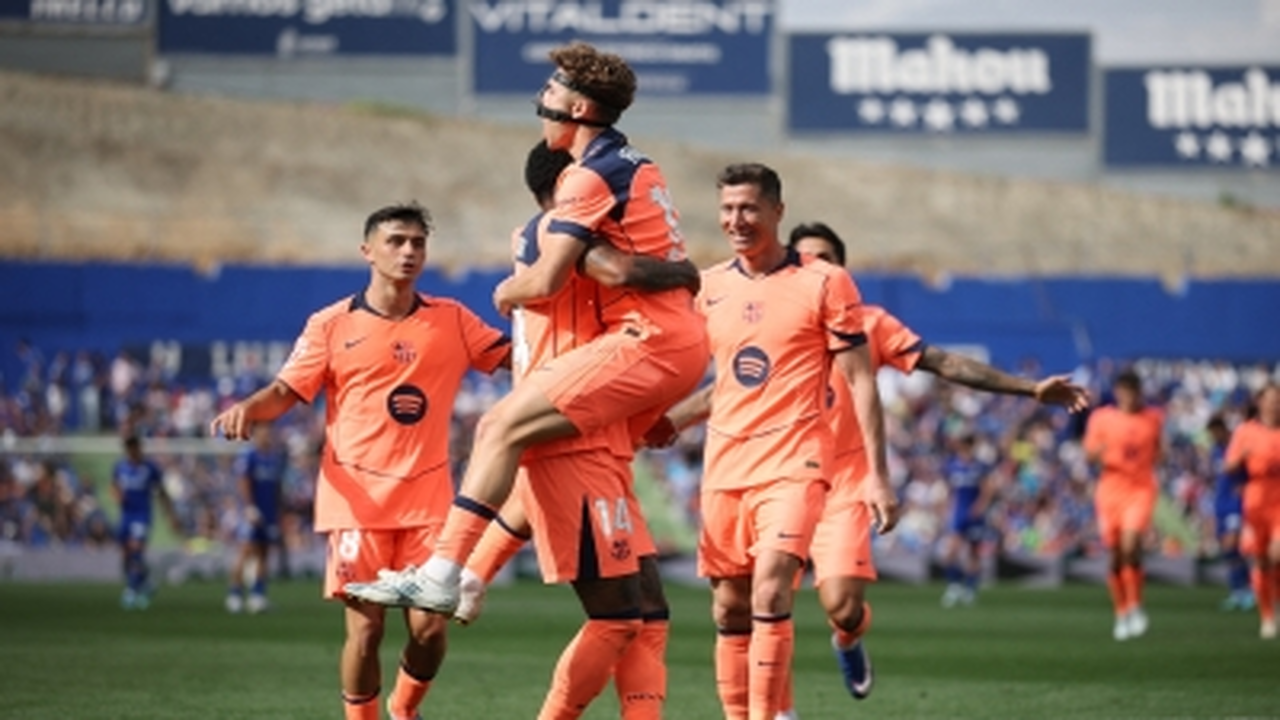 برشلونة يتابع مسيرته نحو لقب الدوري بفوزه على خيتافي